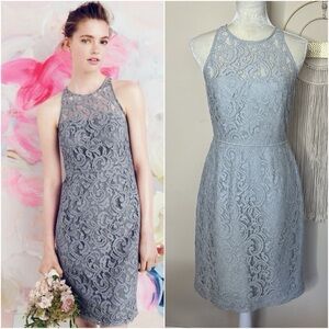 nwt // j.crew pamela dress in leavers lace grey